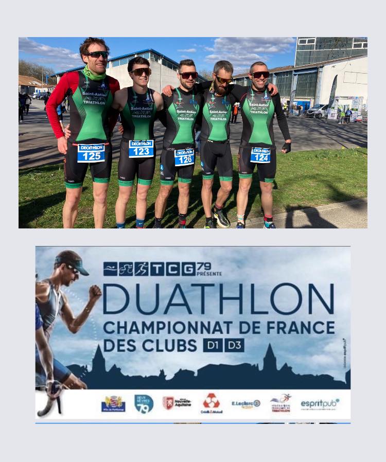  l’équipe masculine est aussi qualifiée pour la Demi-Finale D3 des Championnats de France de Duathlon 