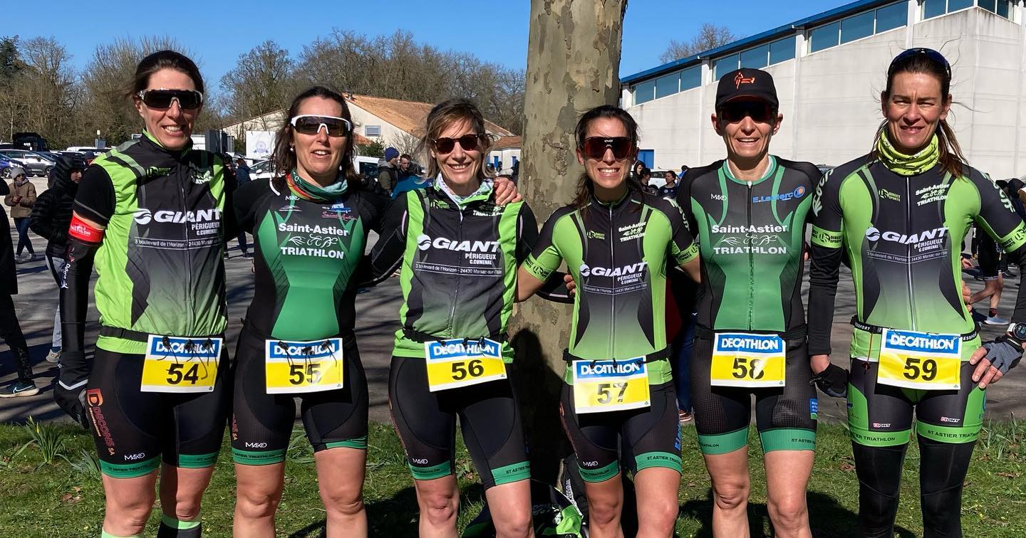 Saint Astier Triathlon qualifié pour la Demi-Finale D3 féminines de Duathlon